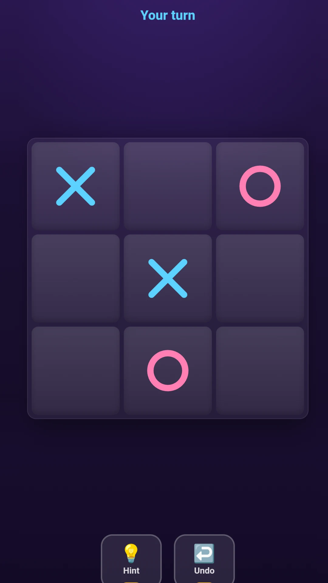 Tic Tac Toe - Glow XO screenshot