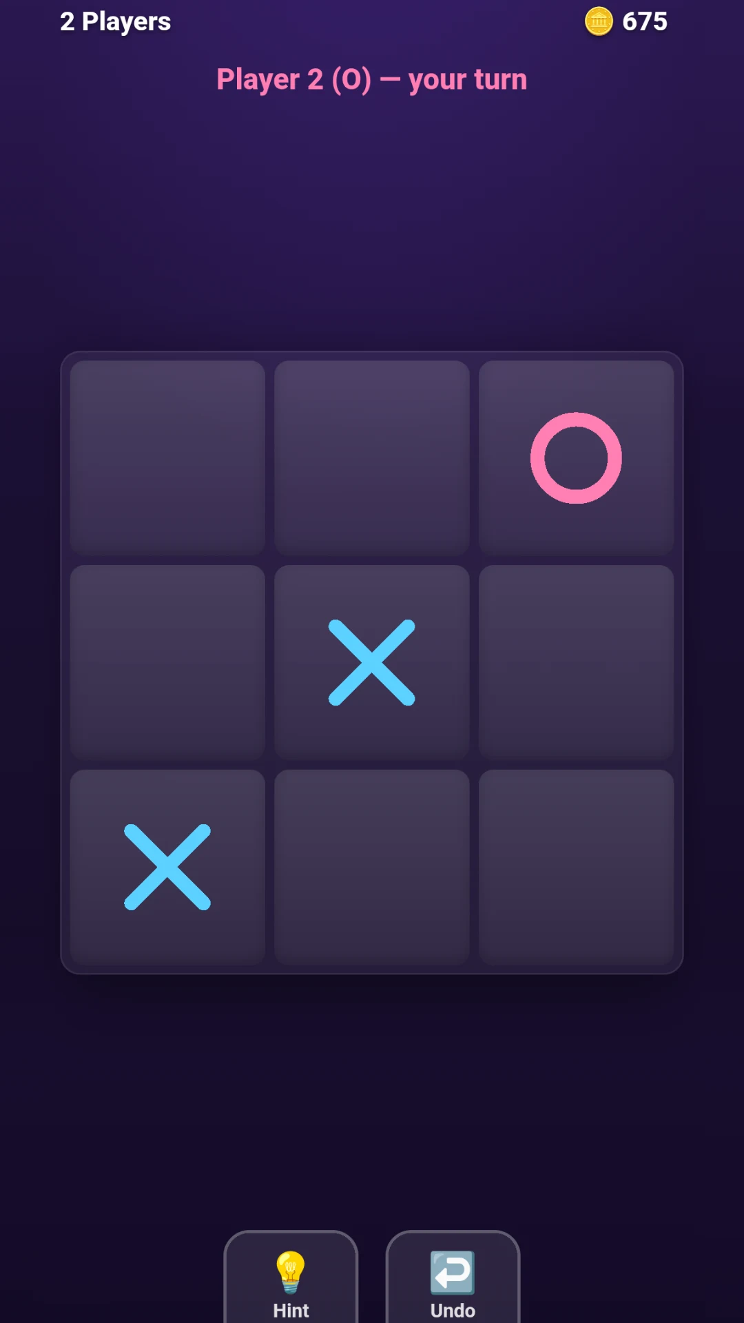 Tic Tac Toe - Glow XO screenshot